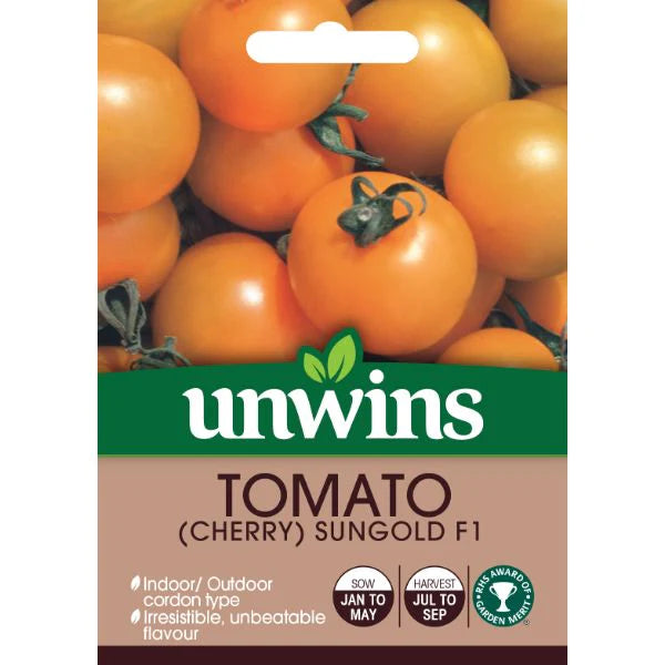 Tomato Sungold F1 - Seed Packets - Windyridge Garden Centre