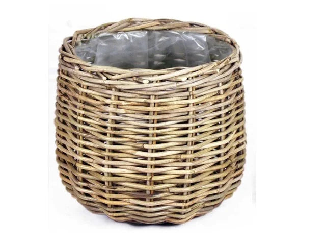 Basket Round Grey Pot Ø38 H33cm