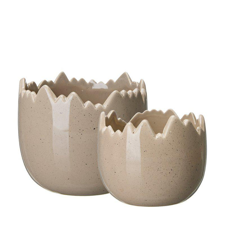Mona Pot  Brown Melange Ø14 X H13Cm - Pots - Windyridge Garden Centre