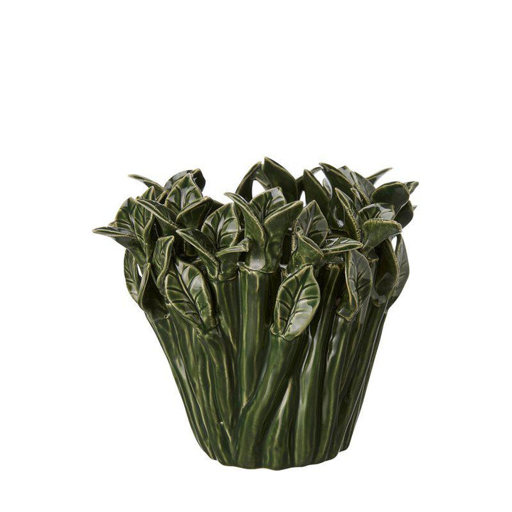 JUSTINA Pot Green Melange 20x16cm