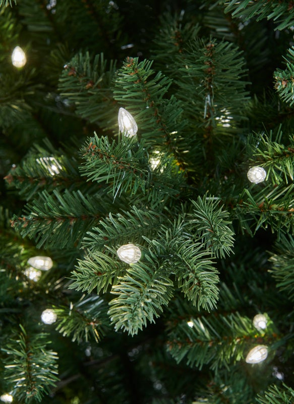 MERRIVALE FIR - 7.5ft Tree with 500 Warm White LED C3 bulbs