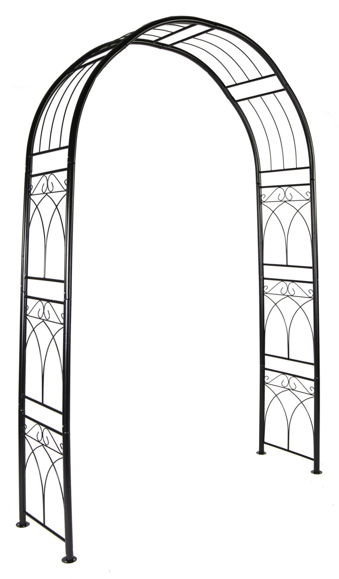 Baron Garden-Arch Bow Black L150W45H240 - Tools & Equipment - Windyridge Garden Centre