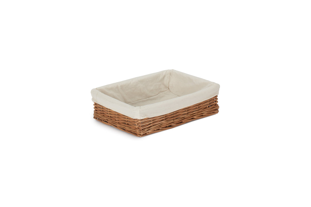 Double Steamed Lined Storage Basket Medium