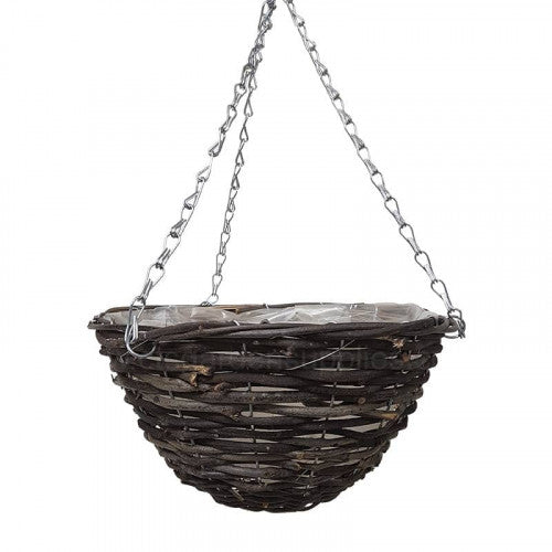 12in Rattan Hanging Basket