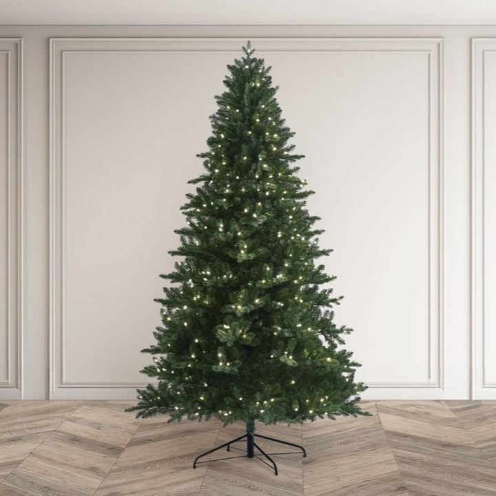 MERRIVALE FIR - 7.5ft Tree with 500 Warm White LED C3 bulbs