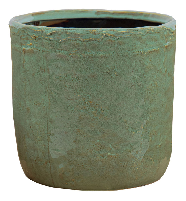 Village pot in Olive green
