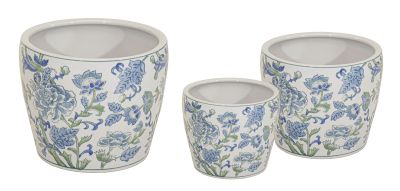 Qing Egg Pot W/Blue/Green Ø31 H31