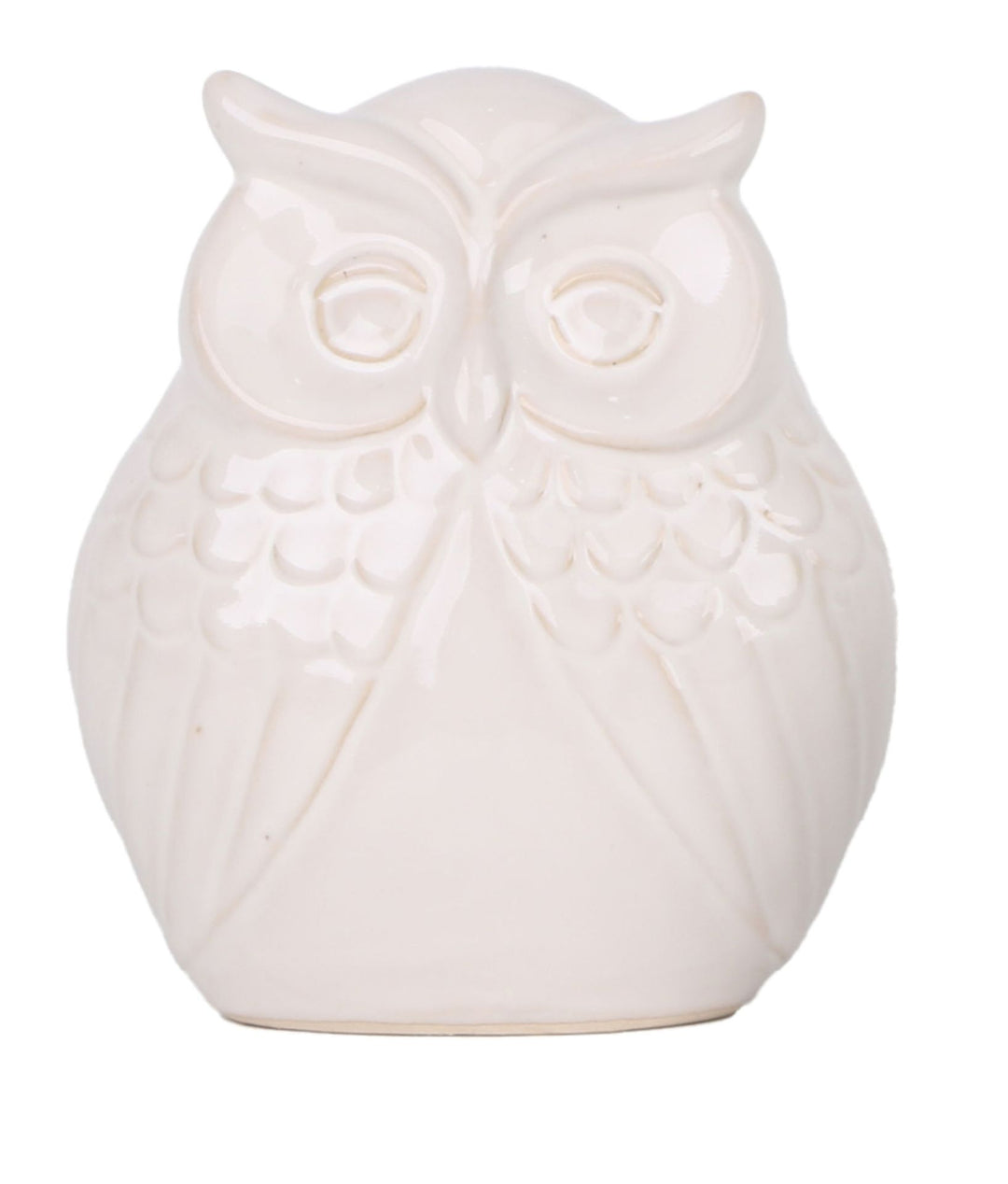 Owl White Dual Decoration L16 W11 H17.5 - Ornaments - Windyridge Garden Centre