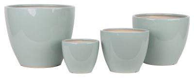 Duet Egg Pot Sage Ø25.5 H21.5 - Pots - Windyridge Garden Centre