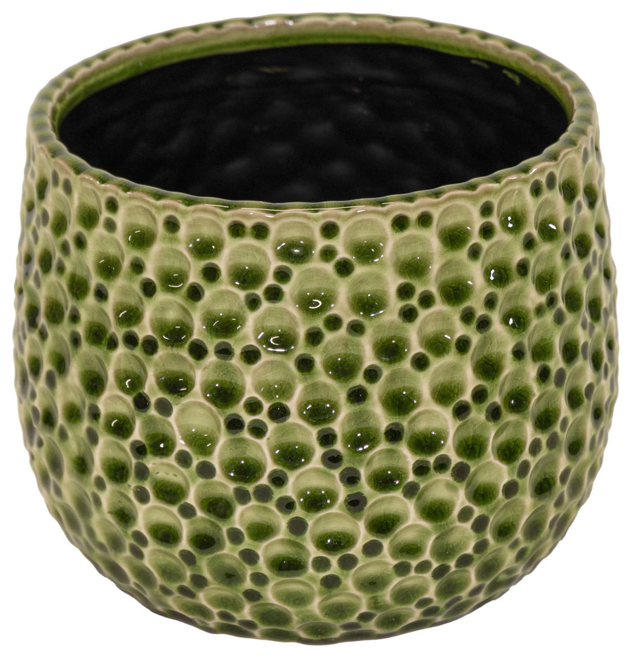 Drops Belly Pot Green Ø21H17 - Pots - Windyridge Garden Centre