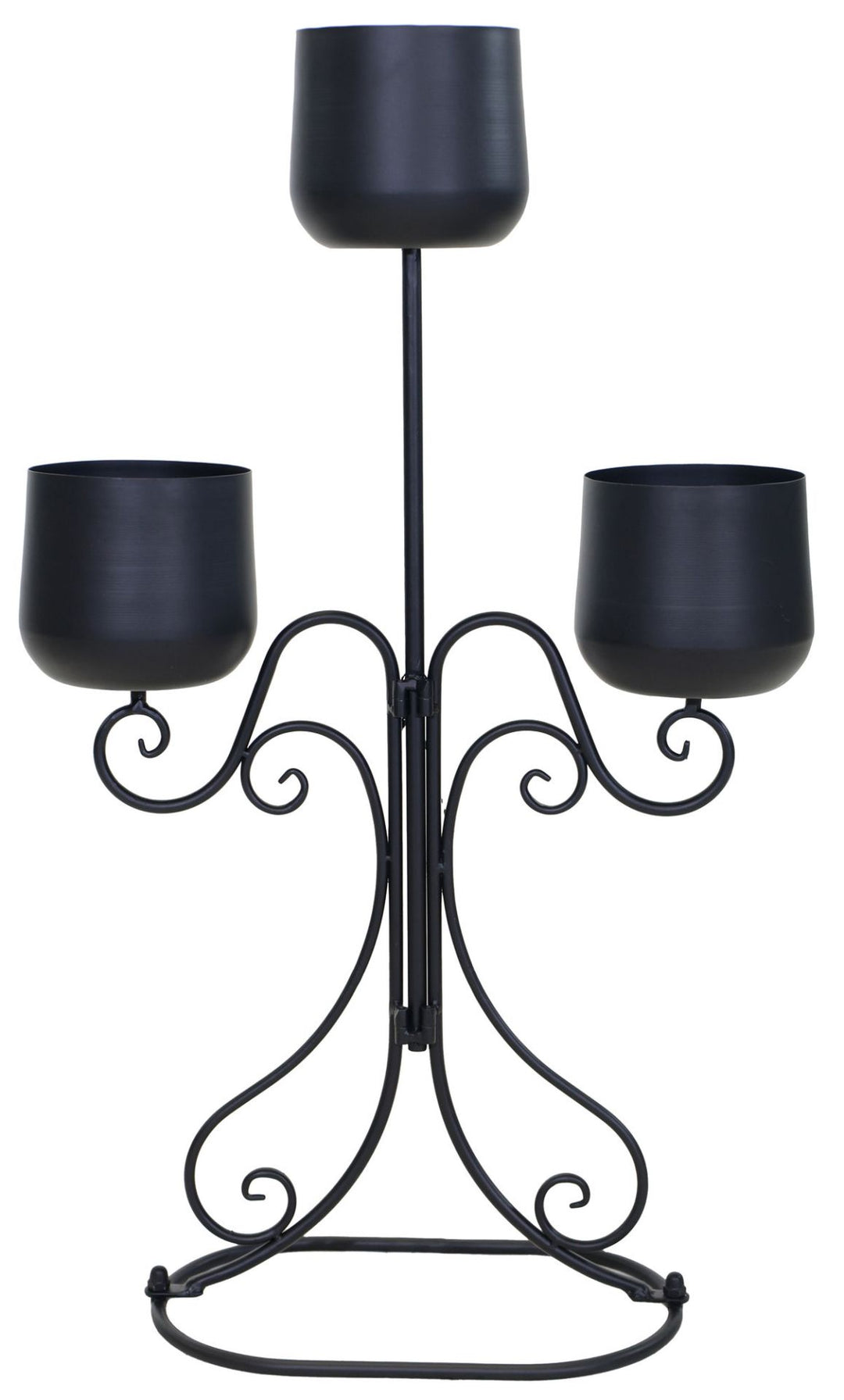 Mozart Plant Holder 3 Black L52W22H87 - Garden Ornaments - Windyridge Garden Centre