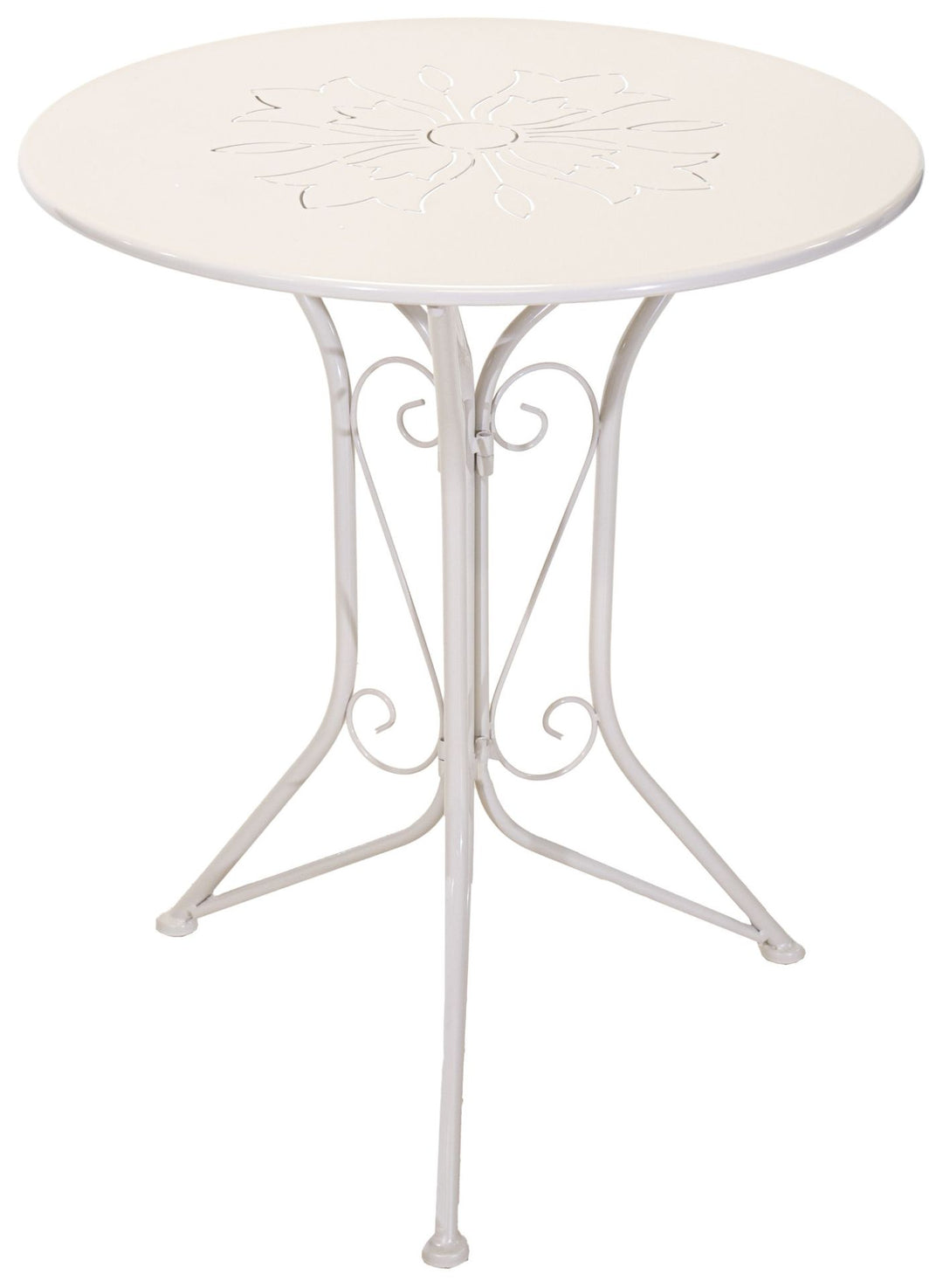 Bidart Bistro Table White D59H70 - Pots - Windyridge Garden Centre