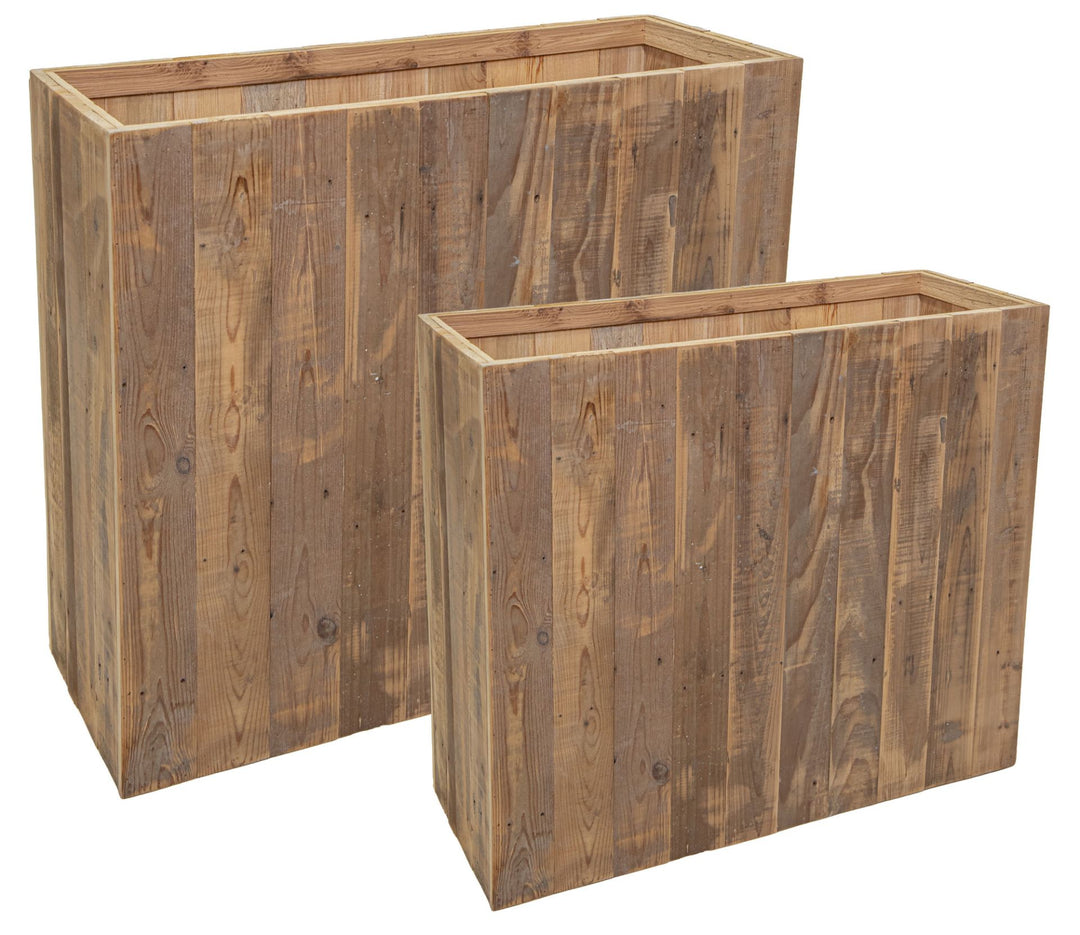 Oliver Trough Fsc 100% Partition Nat. L80W30H70 - Pots - Windyridge Garden Centre
