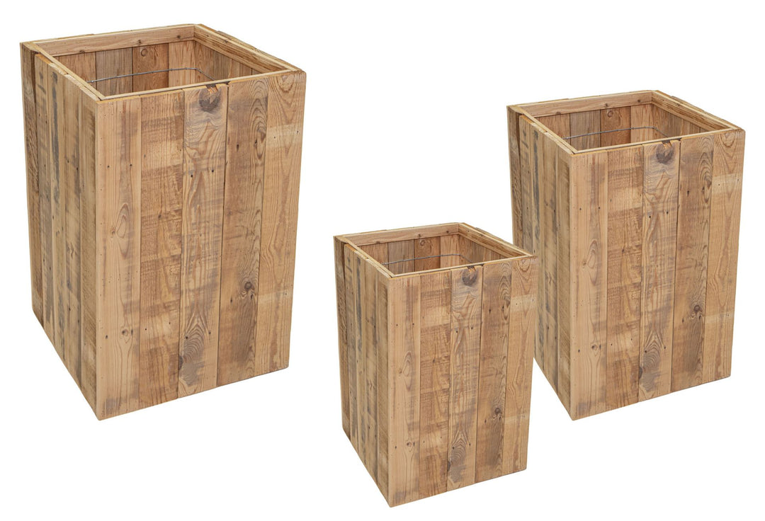 Oliver Pot Fsc 100% Cubihi Natural Ø47 H90 - Pots - Windyridge Garden Centre
