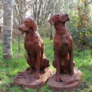 Cast Iron Sussex Gun Dog Statue