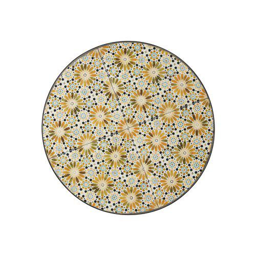 VENICE Table Flower Multi/Black 60x72cm