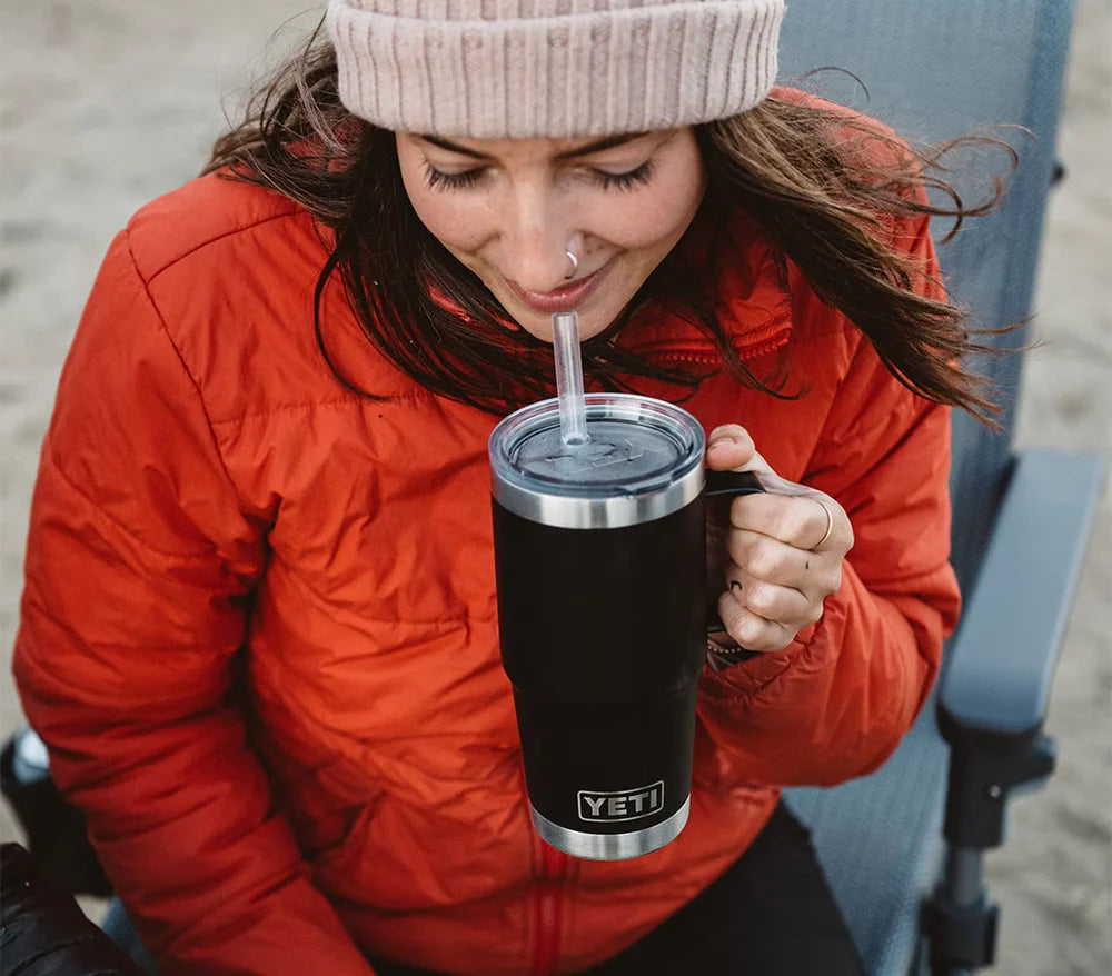 YETI RAMBLER 25 OZ STRAW MUG RESCUE RED