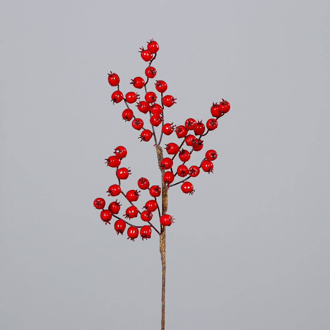 Rosehip branch, 95 cm, red, 12/96