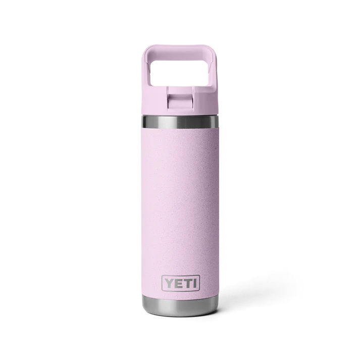 YETI RAMBLER 18 OZ COLOUR STRAW BOTTLE CHERRY BLOSSOM