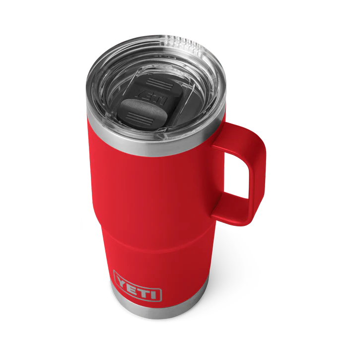 YETI RAMBLER 25 OZ TRAVEL MUG RESCUE RED