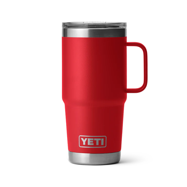 YETI RAMBLER 20 OZ TRAVEL MUG RESCUE RED