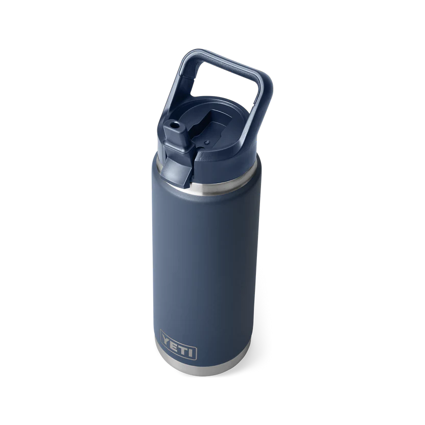 YETI RAMBLER 26OZ COLOUR STRAW BOTTLE NAVY