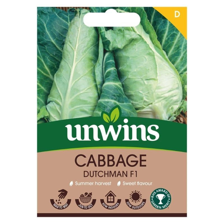 Cabbage Dutchman F1 - Seed Packets - Windyridge Garden Centre