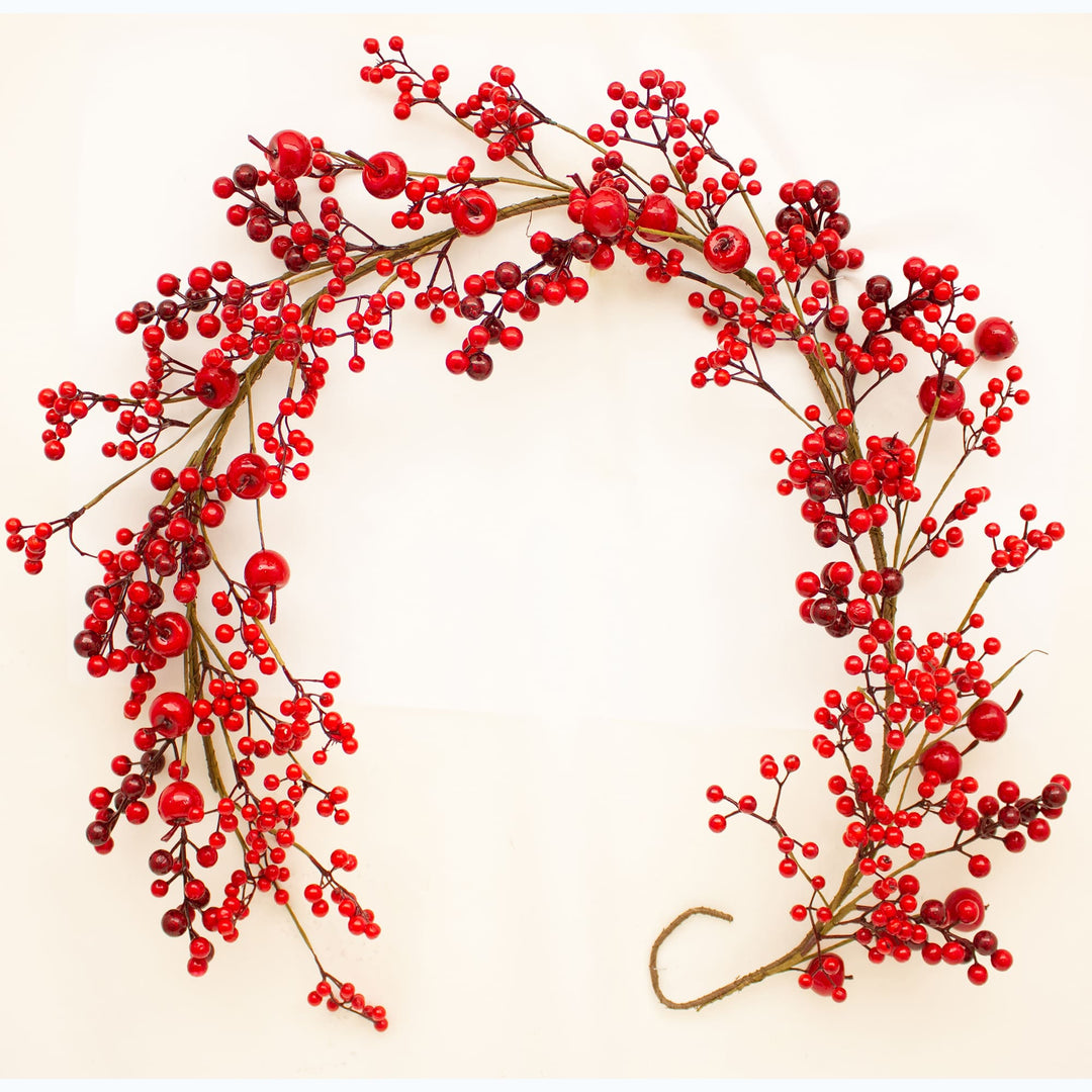 RED BERRY & APPLE GARLAND 150CM