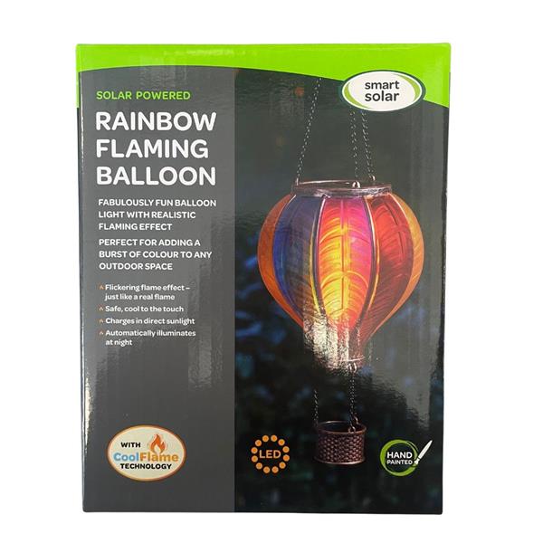 Rainbow Flaming Balloon - Outdoor Living - Windyridge Garden Centre