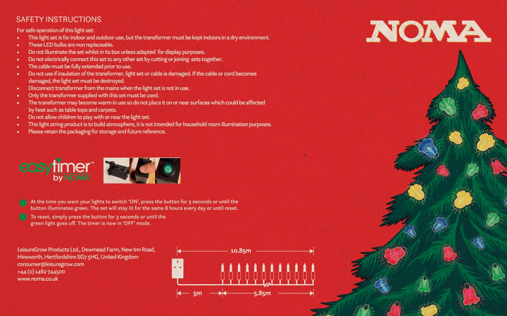 Bring vintage Christmas cheer with NOMA 80 Multicolour Canterbury Belle Lights – classic bell-shaped LEDs. Nationwide delivery across Ireland.