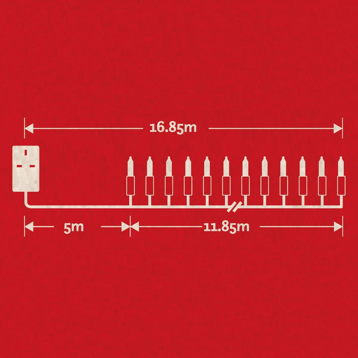 80 MULTICOLOUR LED CANTERBURY BELLE STRING LIGHT