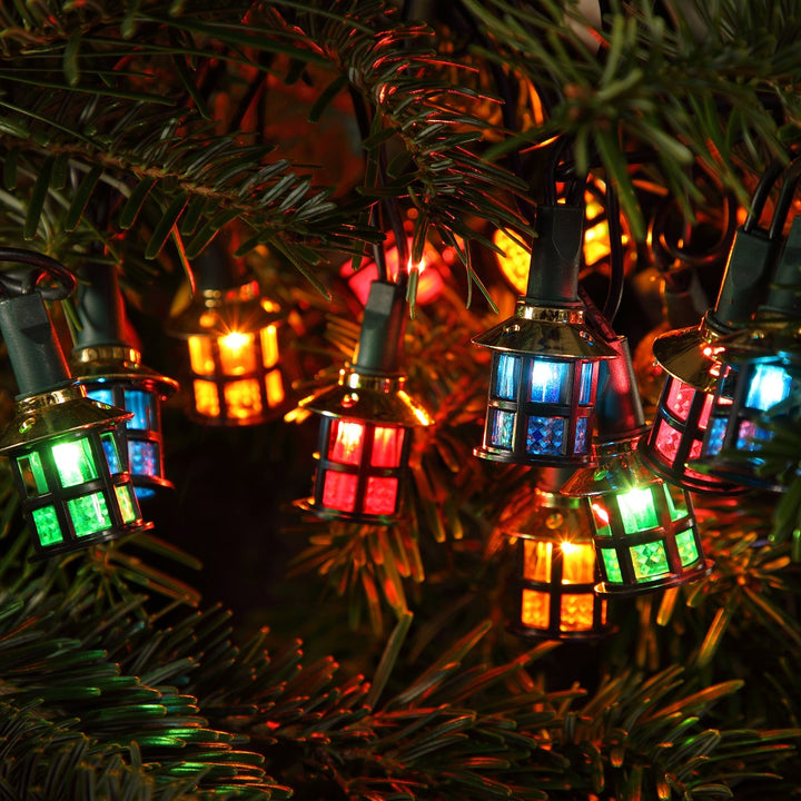 80 MULTICOLOUR LED VICTORIAN LANTERN STRING LIGHT