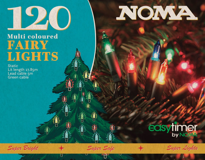 120 MULTICOLOUR LED CLASSIC STRING LIGHT