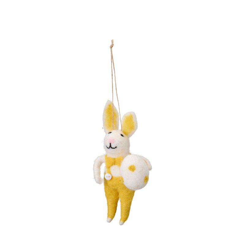 Rabbit Mix White/Yellow, Brown/ 6X4X14Cm - Easter - Windyridge Garden Centre
