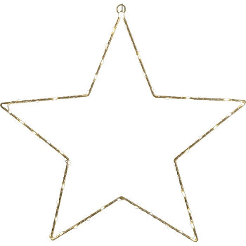 LED Star Light, gold, metal, 35x1x35 cm+70L