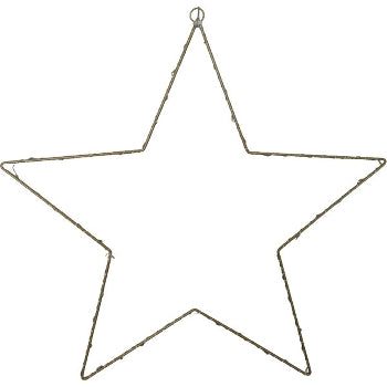 LED Star Light, gold, metal, 45x1x45 cm+100L
