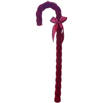 Candy cane SAMT, red, plastic, 50 cm