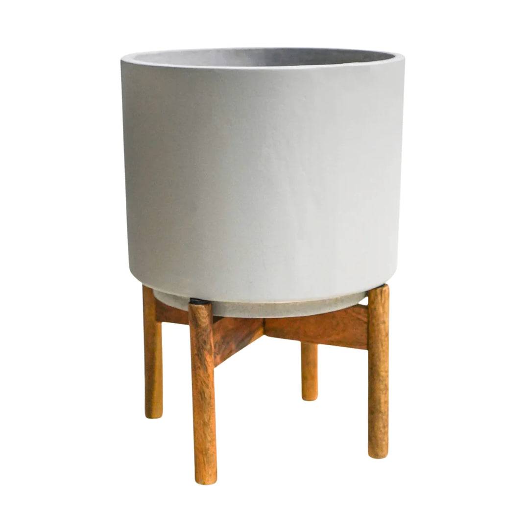 vigo concrete grey Planter with stand Ø22cm