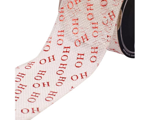 Ribbon jute 6ass red/colour(s) L.270cm x W.6cm x H.0.01cm
