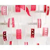 Ribbon polyester red/white L.400cm x W.1.5cm x H.0.2cm