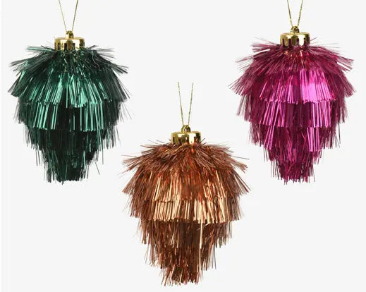 Figure tinsel  assorted D.8cm x H.12cm
