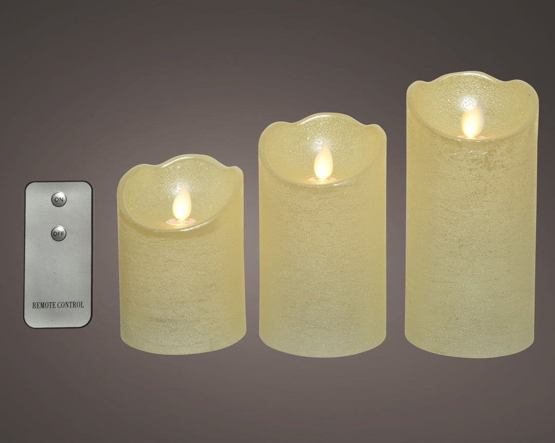 LED waving candle wax BO indoor dia7.50-H15.00cm-1L