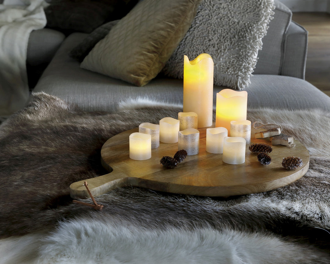 LED waving candle wax BO indoor dia7.50-H15.00cm-1L