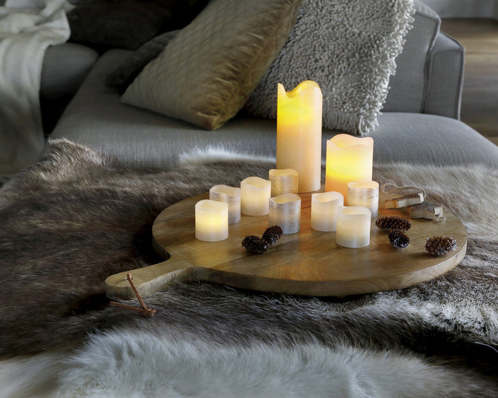 LED waving candle wax BO indoor dia7.50-H15.00cm-1L