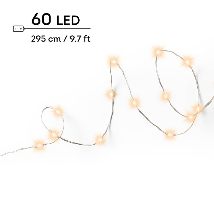 Micro LED string lights steady classic warm L.295cm