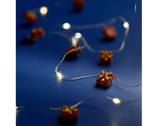 Micro LED deco string lights steady BO indoor 4ass silver/warm white L.190cm