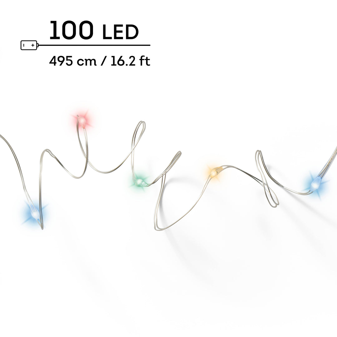Micro LED string lights multi L.495cm
