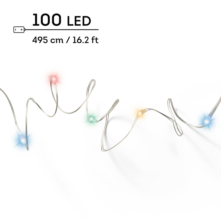 Micro LED string lights multi L.495cm
