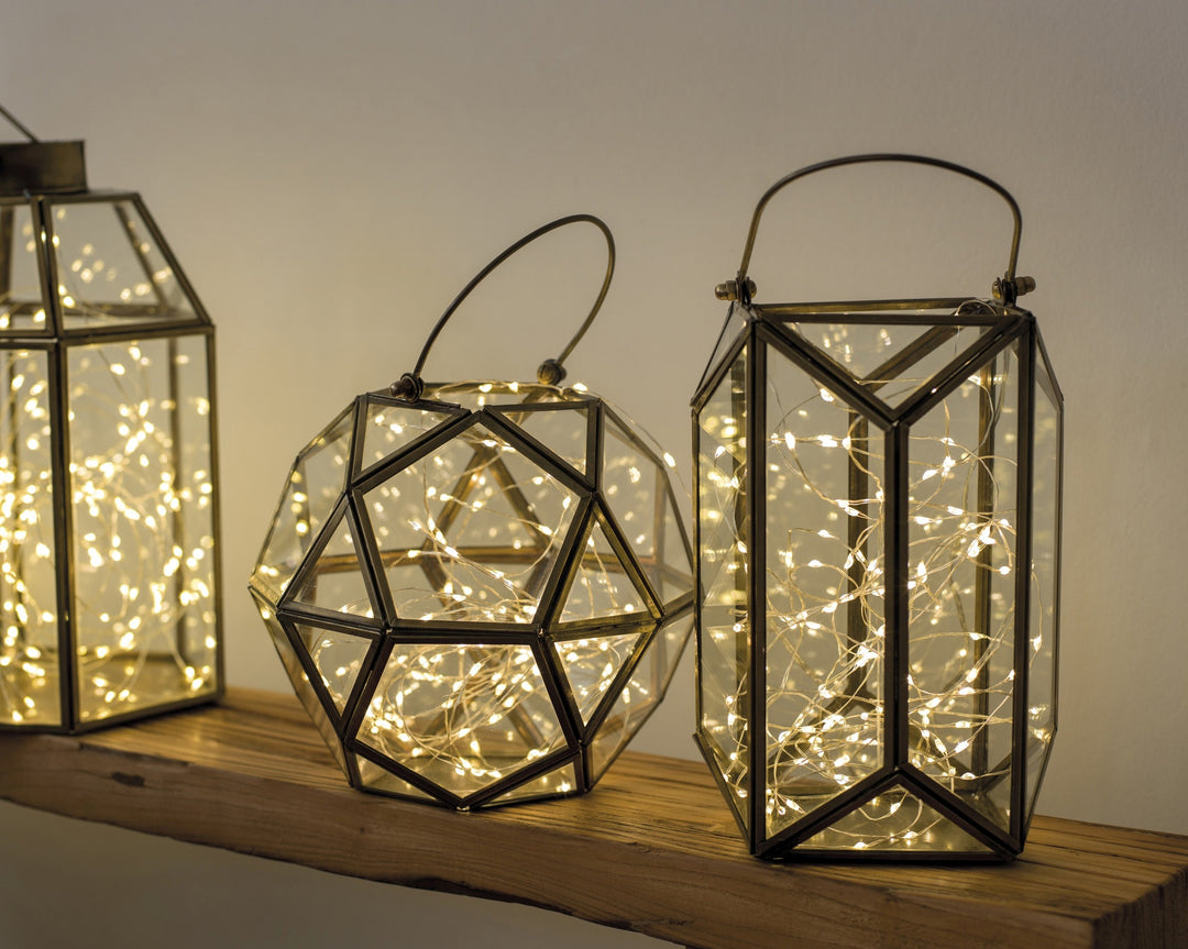 Micro LED Stringlights Steady Battery-Operated Indoor Silver/Classic Warm L.495cm