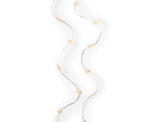 Micro LED stringlights steady BO indoor silver/classic warm L.295cm